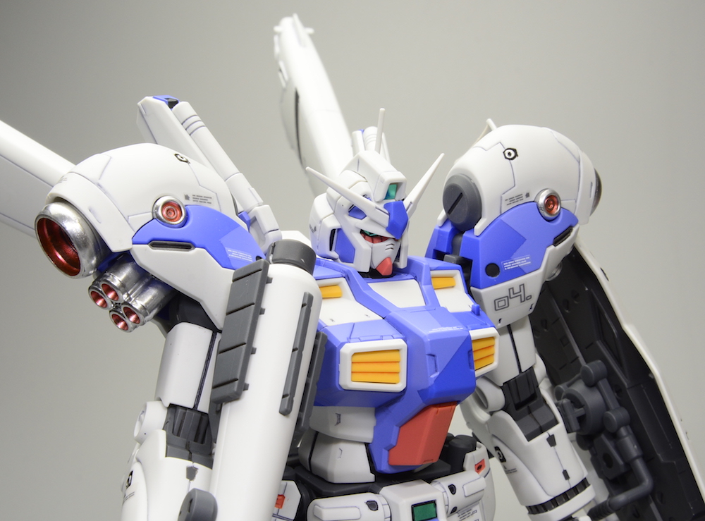 Re100 Rx 78gp04ガーベラできれいに作る成型色フィニッシュの基本を徹底解説 注目の成型色活かしスプリッターを初紹介 ホビージャパン19年1月号掲載作例 プロモデラー林哲平の見るだけでプラモが上手くなるブログ