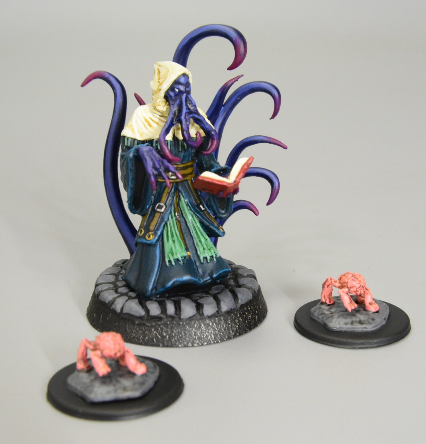 究極に邪悪カッコいい、タコ魔道士のミニチュアをペイントする！WizKids ALHOON＆INTELLECT DVOURER（アルフーン＆イン ...